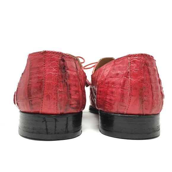 David Eden Oxfords Shoe Size 14 Red Full Alligator main image 9
